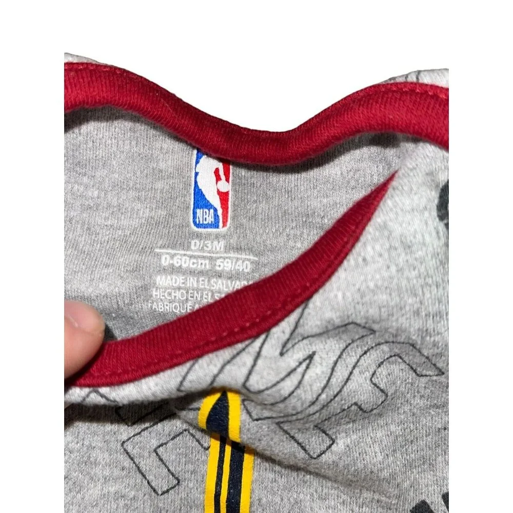 NBA CLEVELAND CAVALIERS Baby Boys Lot of 2 Bodysuits 0-3 Months
